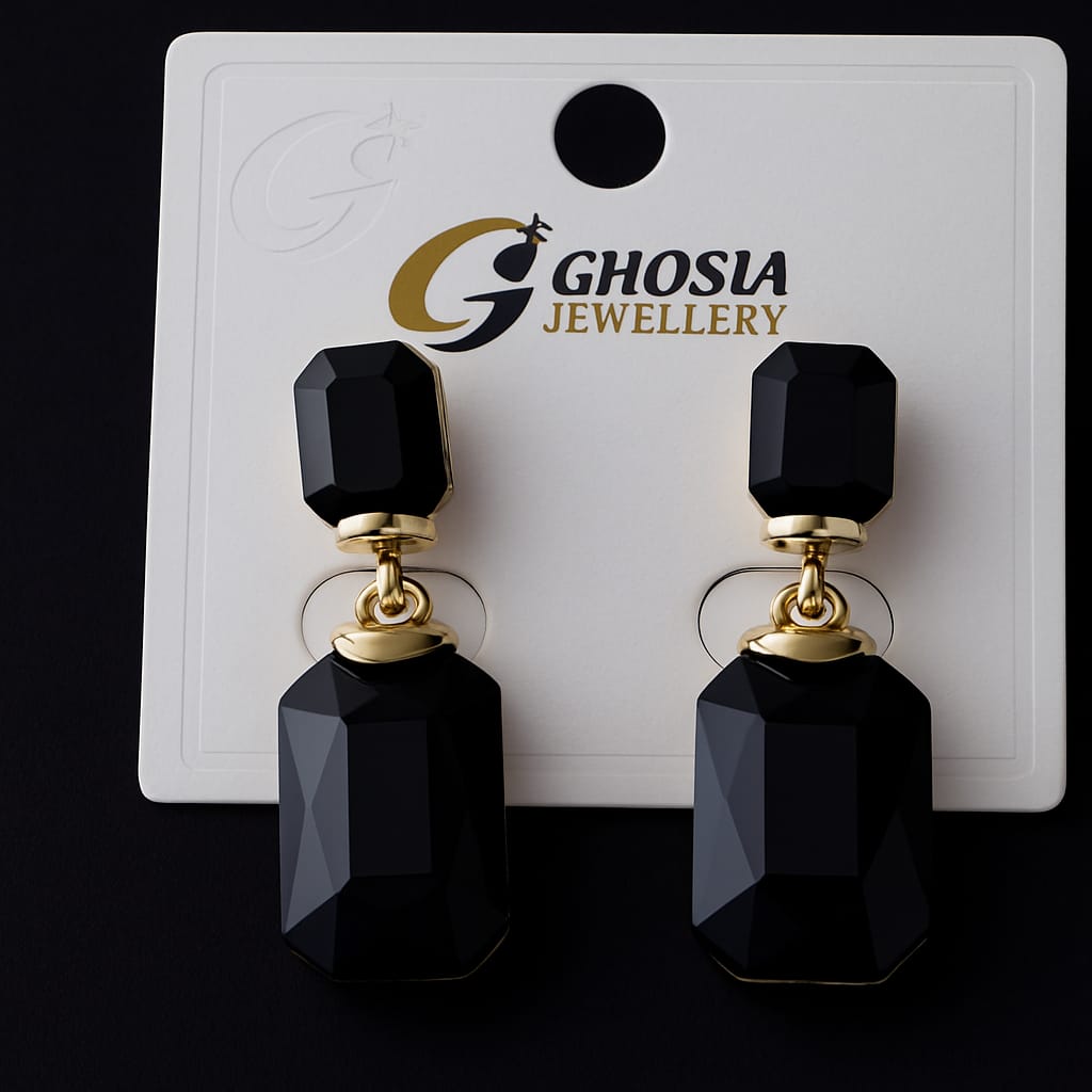 Premium Stone Drop Earrings – Graceful Shine with Elegant Detailing