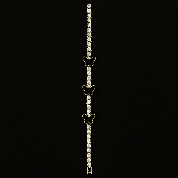 Butterfly Link Bracelet – Minimalist Jewelry with Symbolic Beauty